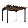 Pergola en aluminium et bois 300x300 cm