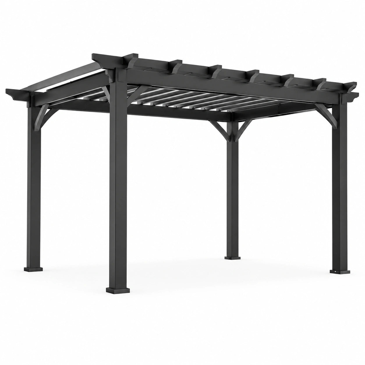 Pergola en métal noir 300x400 cm