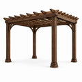 Pergola en bois de pin massif marron 300x300x250 cm