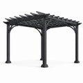 Pergola en métal noir 300x300 cm