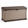 Coffre de rangement en plastique polypropylène marron 117 cm x 58 cm x 45 cm