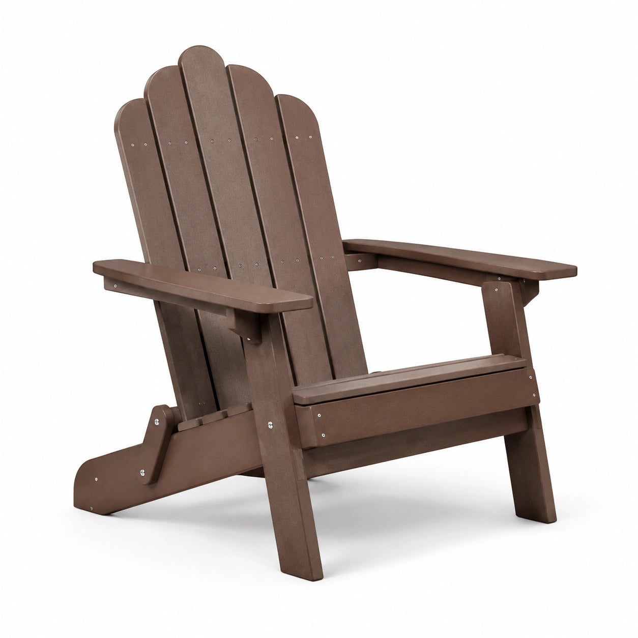 Fauteuil Adirondack en bois composite brun, 89x76x91 cm