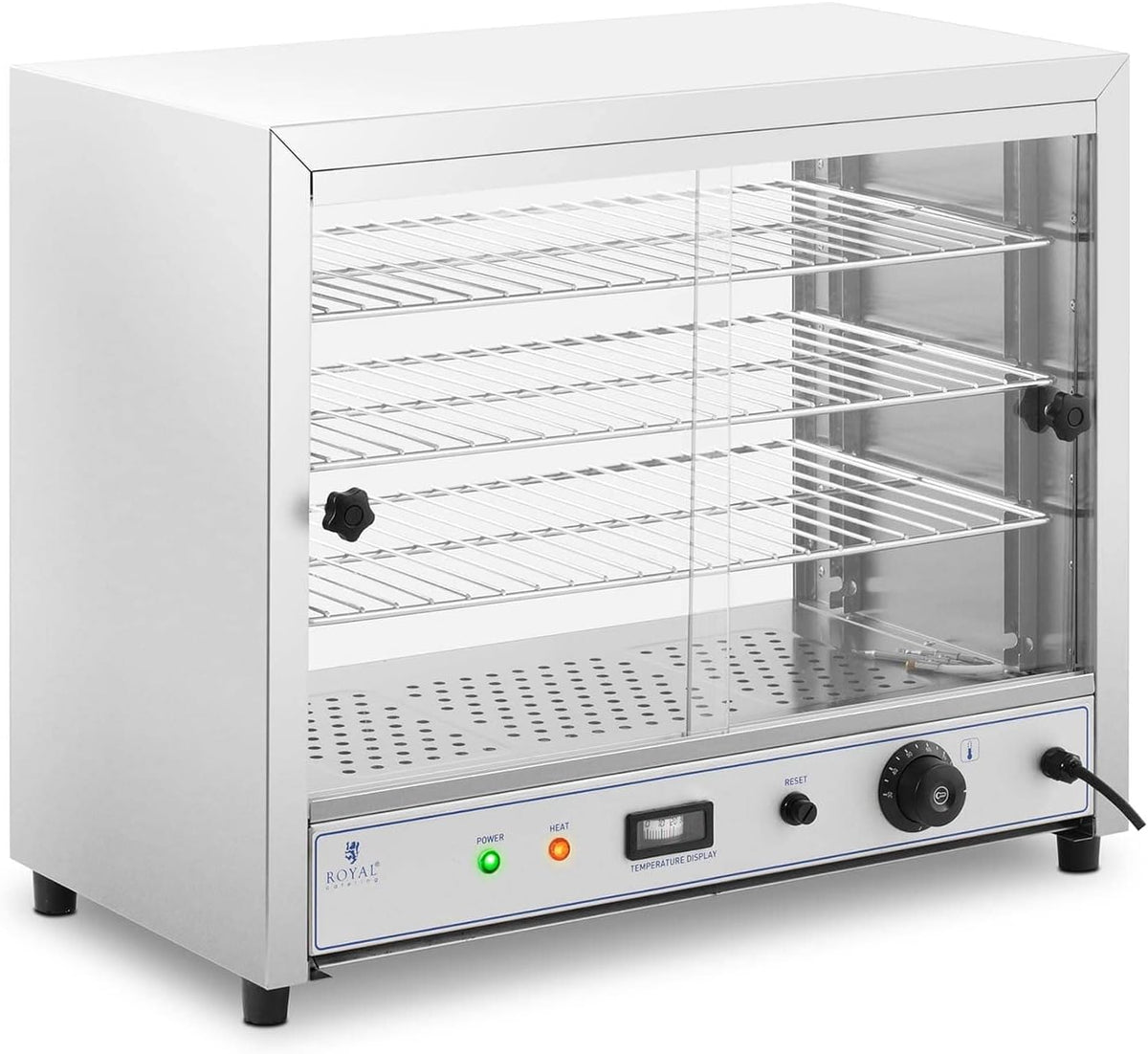 Royal Catering Chauffe-plats, 000 W, 56,6 x 30 cm, Noir, 30 - 85 °C, 3 Grilles De )