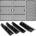 Uniflasy Pièces de rechange pour barbecue, Noir, Lot de 4 Dyna Glo DGH450CRP à 4 brûleurs, kit de pièces pour barbecue Dyna-Glo à 4 brûleurs