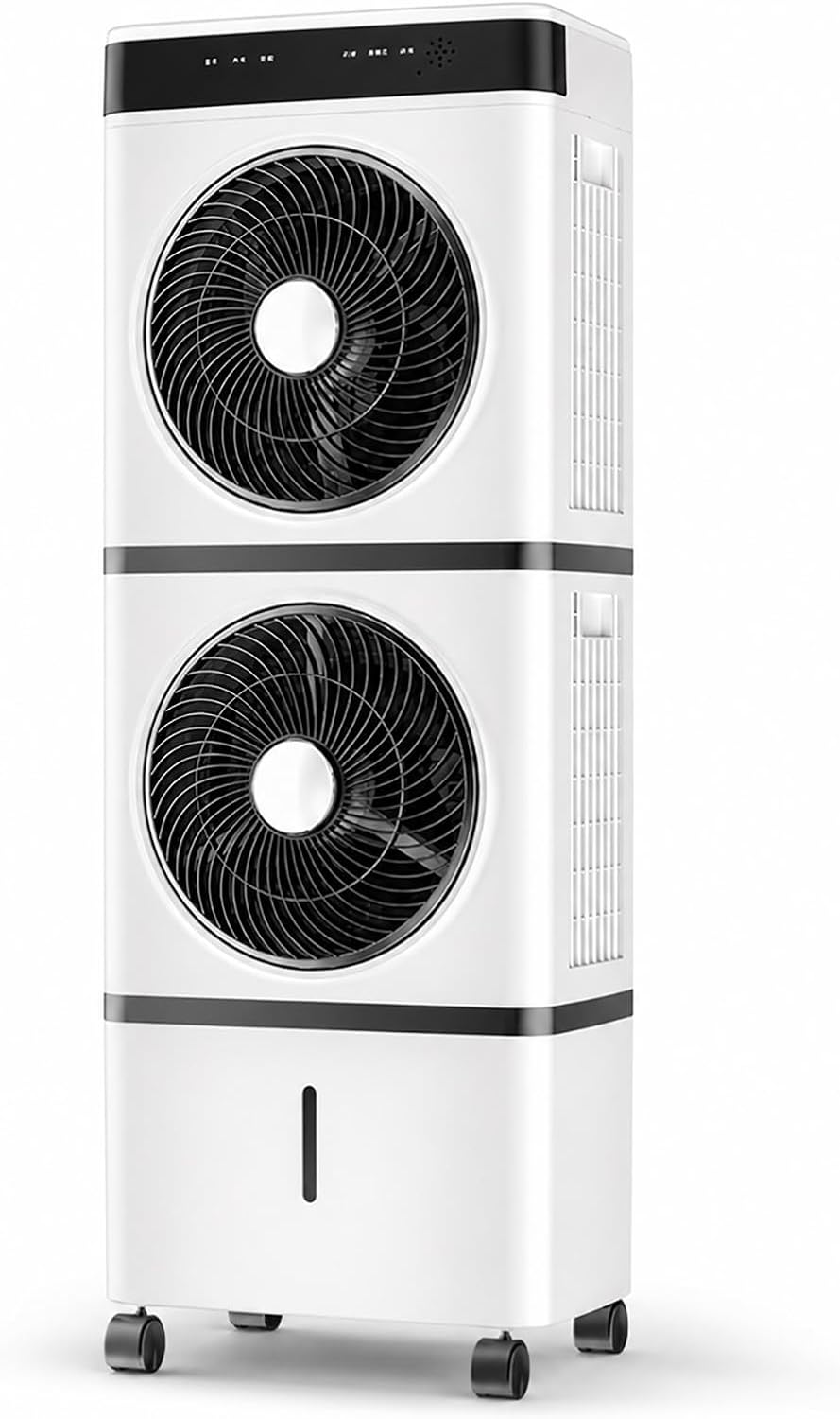 70 rafraîchisseur d'air, 35 × 24 × 95 cm, 70 W, 7 M, Blanc, W par éVaporation, ModèLe à Double Ventilateur