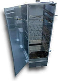 SMOKI Räuchertechnik fumoir, 120 x 40 x 27 cm, Gris, en acier inoxydable - Dimensions