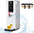 ZEEKYFOR distributeur d'eau chaude, 25 L, 3000 W, Blanc, de comptoir, Chauffe-Eau pour Boissons Chaudes, écran Tactile LCD