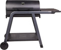 Cook'in garden barbecue à charbon, Noir/Gris, - Barbecue Charbon de Bois Tonino 70, Grill et Plancha, Cuve & Capot en Acier