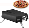 Four four à pizza, 30,5 cm, Noir/Argent, à pizza à gaz de avec pierre à pizza, kit de à pizza extérieur au propane pour la maison