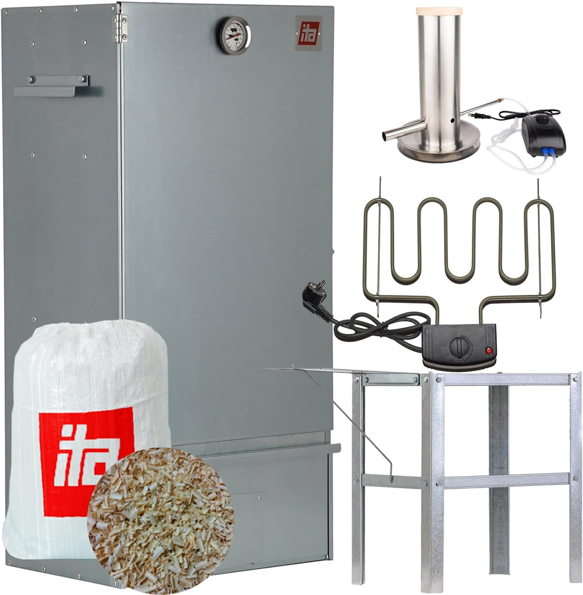 ITA groupe électrogène, 81 cm de hauteur, 30 cm de profondeur, 40 cm de largeur, 81 cm, Acier allié (résistant à la corrosion, durable, facile à