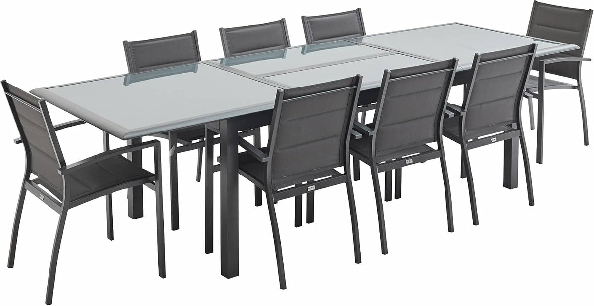 Alice's Garden Tables à manger, 300 cm, Gris/Anthracite