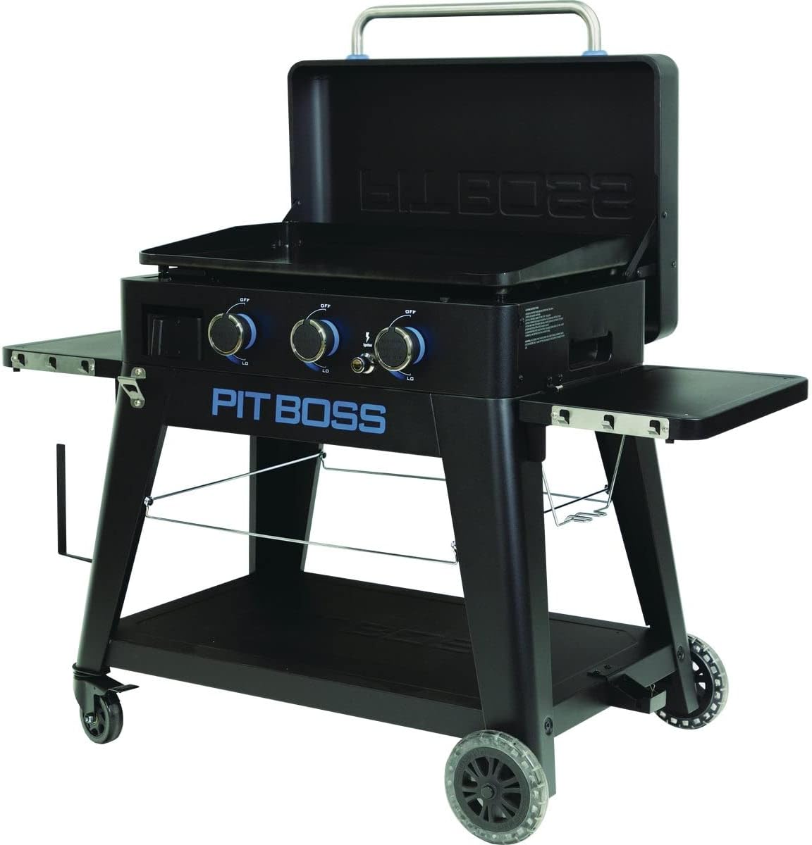 PIT BOSS plancha, Noir, - Portable à Gaz Ultimate 3 avec Chariot