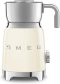 Smeg Mousseurs à lait automatiques, 600 ml, 500 W, Noir, Mousseur à Lait Multifonction MFF11CREU, Système à Induction