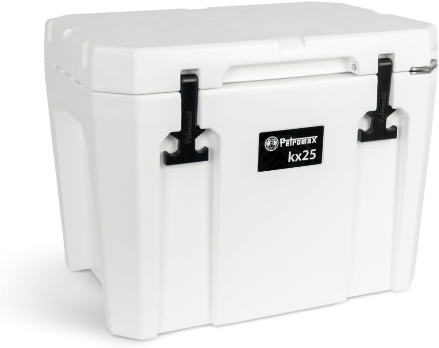 Petromax Glacières, 25 litres, alliage PE - Dimensions extérieures : environ (l x H x P) : 58 x 45 x 40,5 cm., Blanc/Noir
