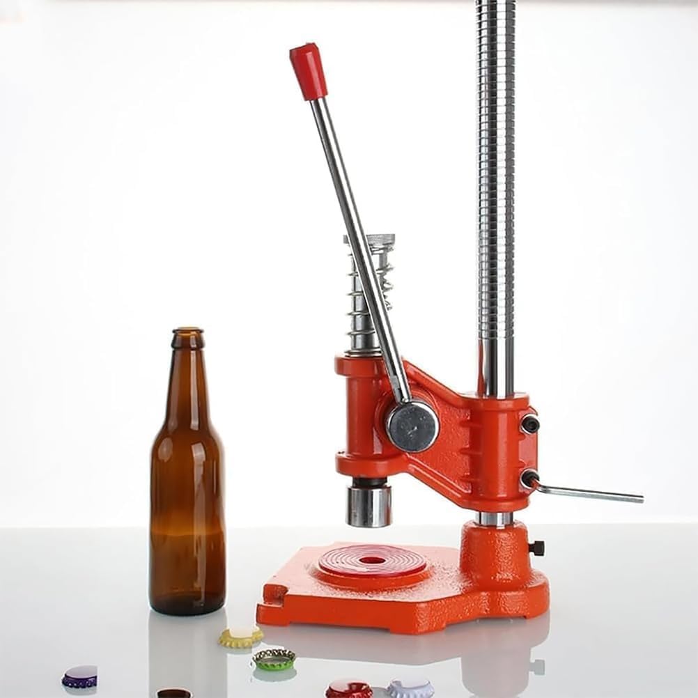 Capsuleuse Capsuleuses, Marron, manuelle de bouteille, hauteur réglable, pas d'électricité nécessaire, idéale pour les amateurs