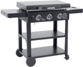 sweeek plancha, 12 kW, 12 kW, Acier, Noir, - gaz 3 brûleurs Acier Inoxydable avec Chariot - Raoul