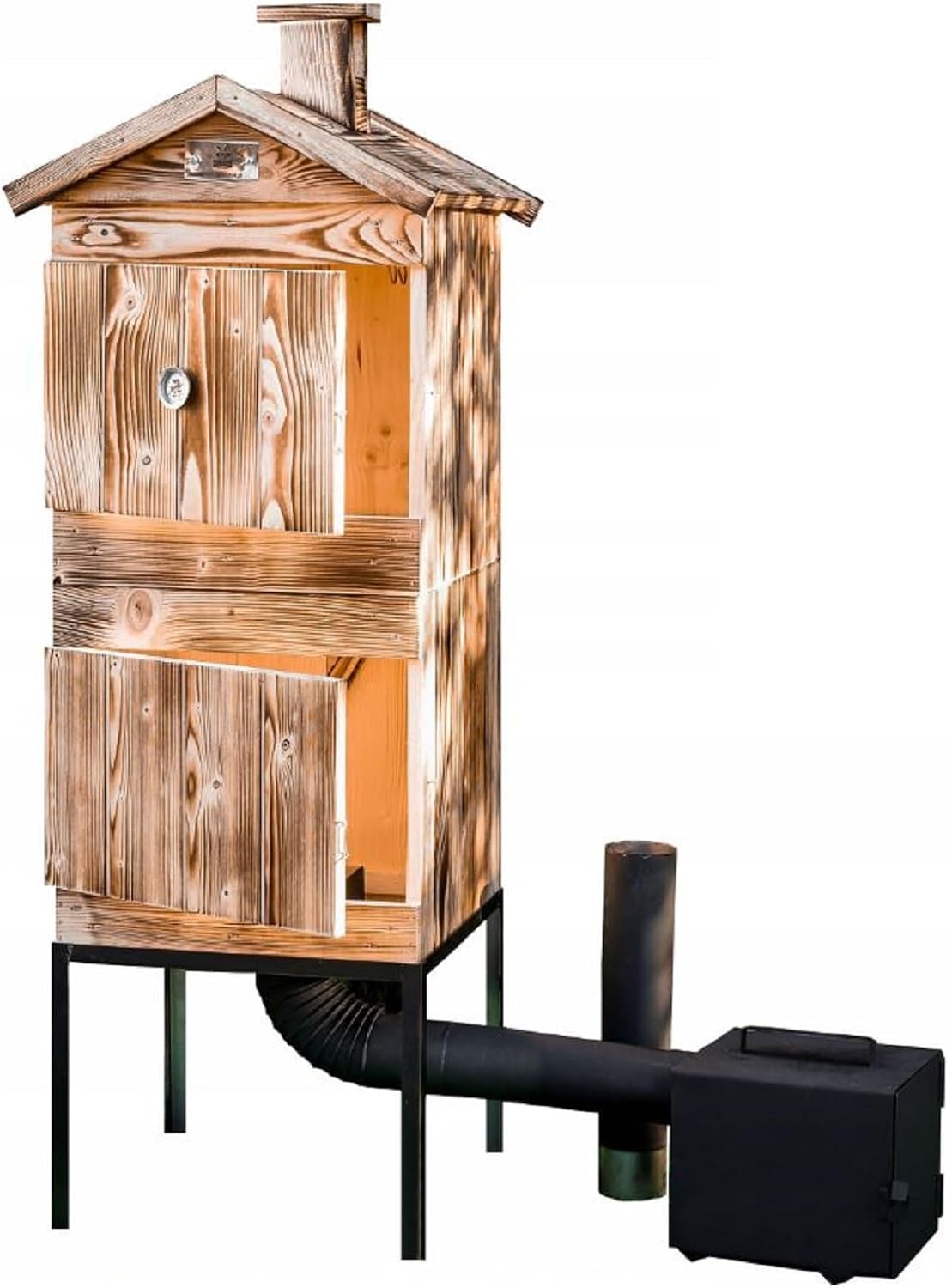 QLS fumoir, 50 x 50 x 120 cm, Bois/Noir, en bois - - Deux chambres - Jardin