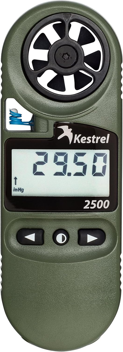 Kestrel Ballistics Accessoires sacs à dos, Noir, Kestrel 2500 Pocket Weather Meter - Olive Drab