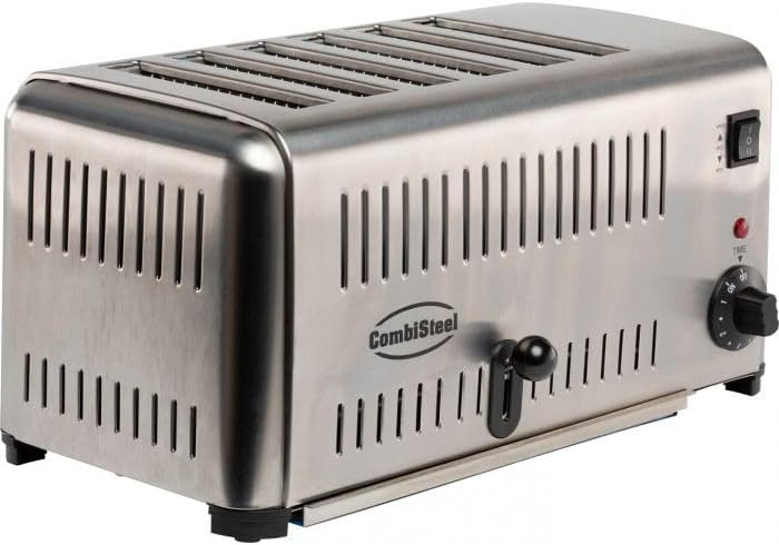 CombiSteel Grille-pains, Argent, Grille Pain Professionnel - 6 Tranches