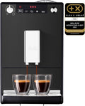 Melitta machine à café, 1400 W, Noir/Argenté, Solo Noire Mat, à Grains avec Broyeur et Système d'Extraction des Arômes