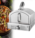 Four four à pizza, 30,5 cm, Argenté, à pizza à gaz portable, contrôle de la chaleur réglable, comprend brûleur