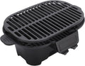 Huairdum barbecue à charbon, Noir, Hibachi Grill Barbecue Extérieur Portable en Fonte, Poêle Hibachi Portable en Fonte pour Camping