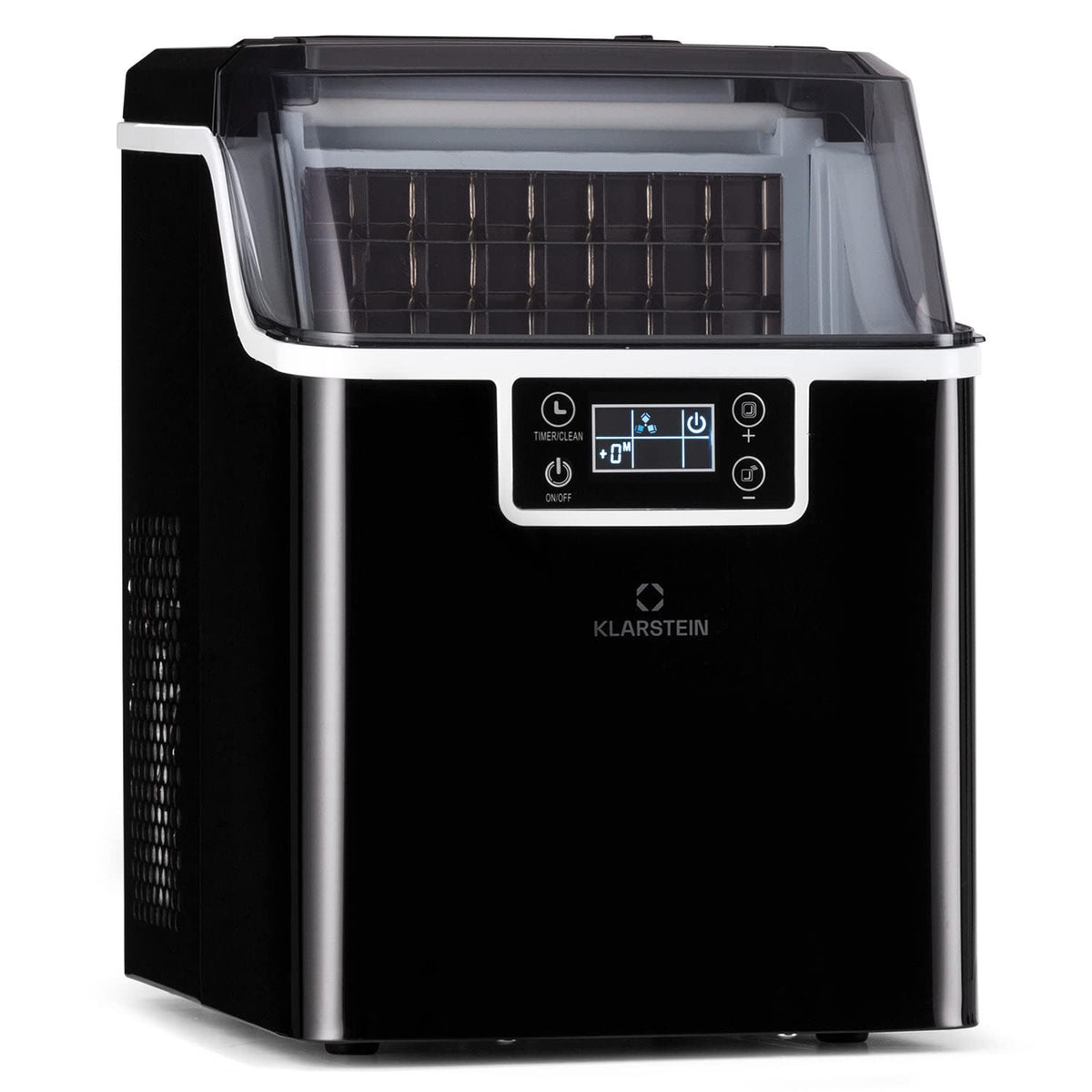 KLARSTEIN machine à glaçons, 3,2 litres, 20 kg, Noir, Machine a Glacons, Machine à Glacons pour la Maison, Machine a Glacon