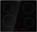 table de cuisson KLARSTEIN, 7200 W, Noir, Plaque de cuisson à induction, cuisinière avec 4 plaques de cuisson