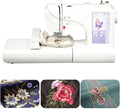 Aredwhiterui machine à coudre, 45 W, 7 Pouces, Noir, Et À Broder Avec Écran Tactile, Machine À Broder À Double Aiguille - 132 Points
