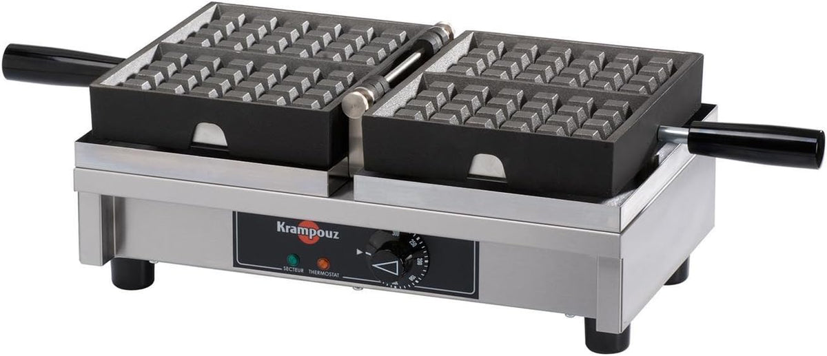 Krampouz gaufrier, 220 V, 4x7, Noir, simple g/d ( Liège)
