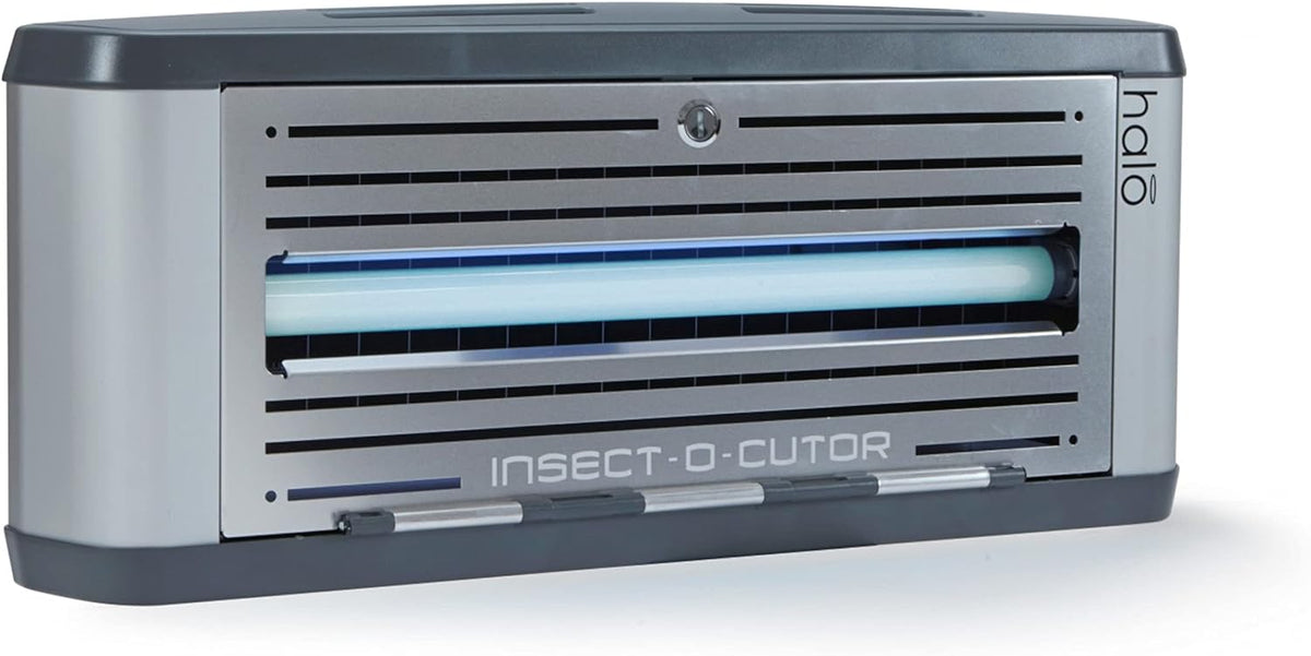 Insect-o-cutor Multi-insectes, 15 W, 40 m, argenté., Piège à insectes avec film adhésif Halo Argent pour commerce jusqu'à ²