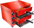 XSDAJSD four à pizza, 45 x 35 x 34 cm, 2200 W, 220 V, acier inoxydable, Argenté