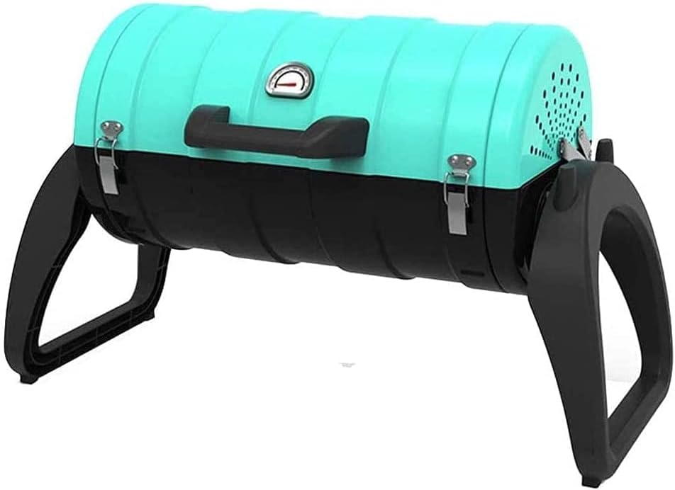 LDLLDL barbecue à charbon, 68 * 32 * 40 cm (26,7 * 12,5 * 15,7 pouces), acier laminé à froid, bleu