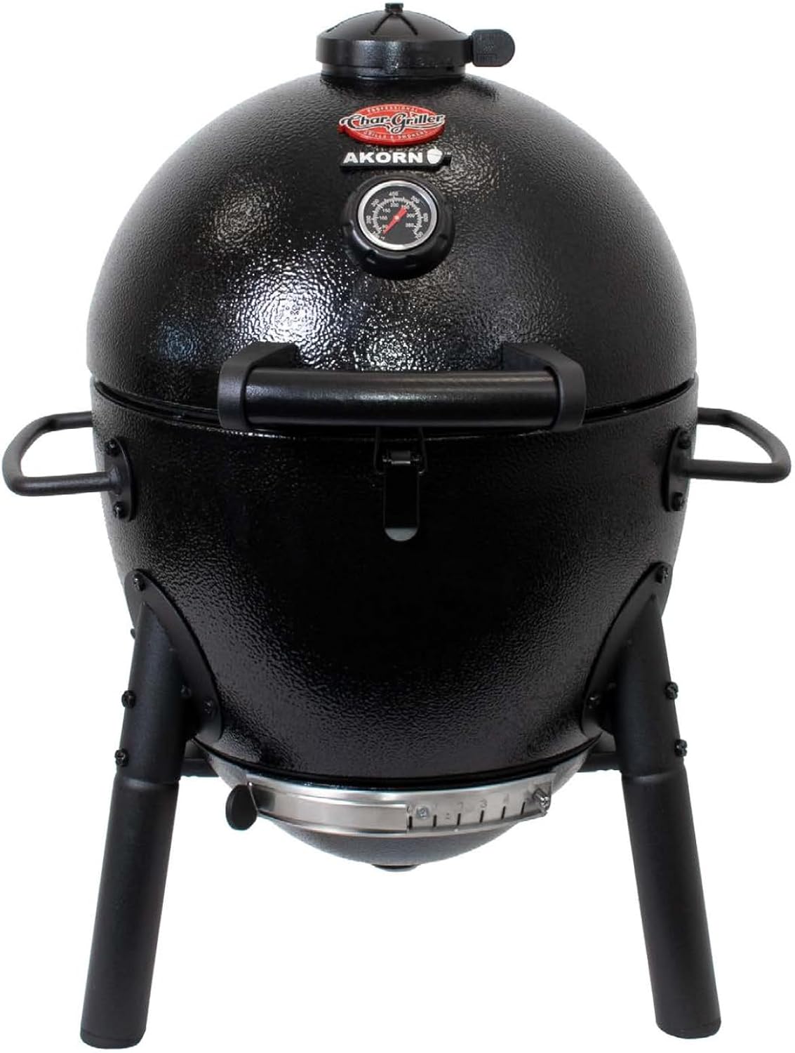 Char-Griller barbecue à charbon, Noir, AKORN Jr. Kamado E6714 portable pour cendres