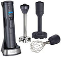 CUISINART blender, Gris, Style Collection Mixeur plongeant 3 en 1 sans fil, CSB300BU
