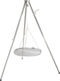 HeRo24 Supports de cuisson pour barbecue, Longueur de jambe maximale : 1,90 m., 60 cm, 2 cm, 4 mm, 13 mm, Argent