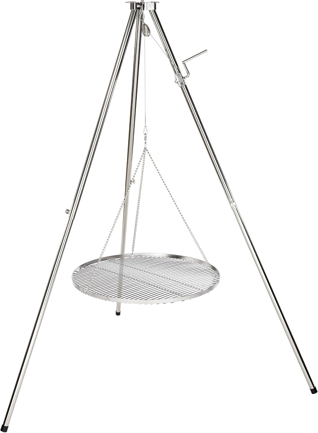 HeRo24 Supports de cuisson pour barbecue, Longueur de jambe maximale : 1,90 m., 60 cm, 2 cm, 4 mm, 13 mm, Argent