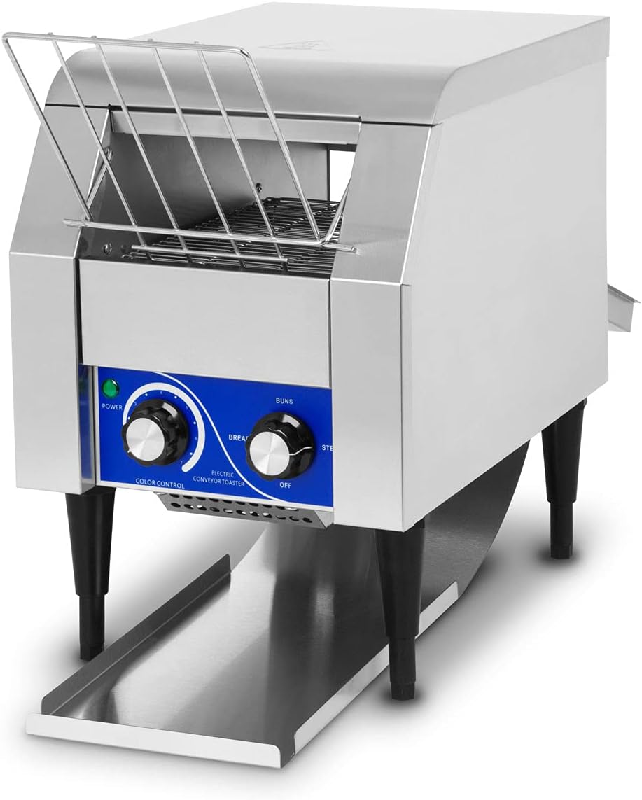 vertes Grille-pains, 1340 W, 230 V, Argenté, Grille Pain Toaster Convoyeur Professionnel Acier Inoxydable (