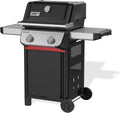 Weber Barbecues à gaz, 51 x 46 cm, Noir/Argent, Barbecue à gaz Spirit E-210/2 brûleurs, roues durables, grille conservant une chaleur uniforme