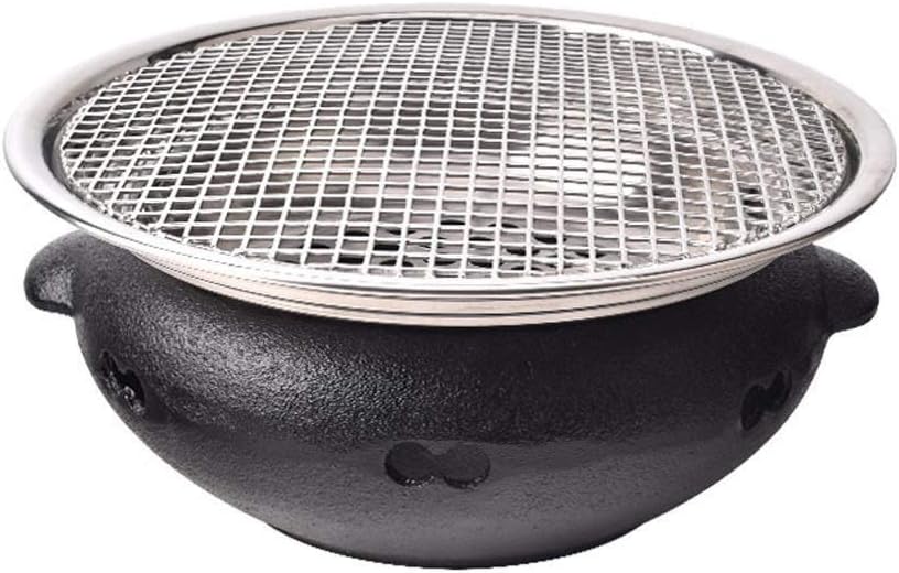 Barbecue barbecue à charbon, 295 mm, 145 mm, 120 mm, Noir, d'extérieur coréen au Charbon de Bois, Portable