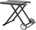 Tables de pique-nique cozze, 83 × 58 × 78 cm, 50 kg, Acier zingué avec finition thermolaquée noire, Noir, Table extérieure Pliante e