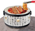 Barbecue barbecue à charbon, 25 x 12 cm., argile de diatomée., Blanc/Noir, à charbon de bois en argile style japonais