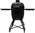 Barbecook barbecue à charbon, 128x78x115 cm, Noir, Barbecue Kamado Kamal 2.0 Griller, Cuire à la Vapeur