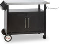 BBQ-TORO Chariots pour barbecue, 103,5 x 59 x 81 cm, Argent/Noir