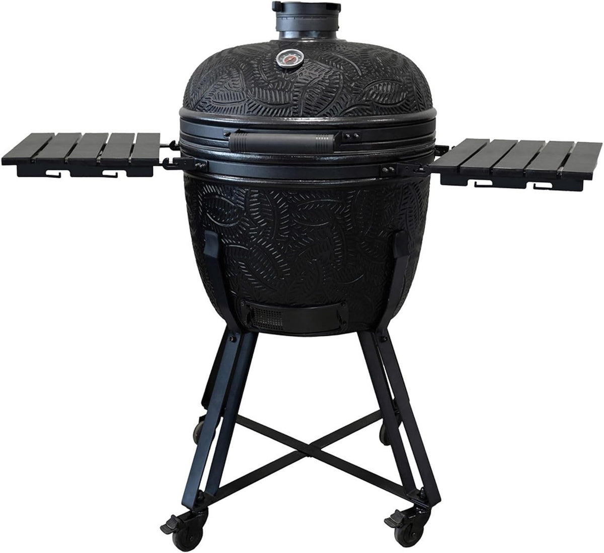Barbecook barbecue à charbon, 138x84x123 cm, Noir, Barbecue Kamado Kamal 2.0 Griller, Cuire à la Vapeur, Extra Large