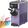 LJLYYDS sorbetière, 20 × 40 × 51 Cm, Acier Inoxydable, Violet, Machine à glace professionnelle, comptoir, machine à glace à l'italienne mono-parfum