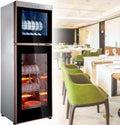 armoire RETRIN, 138 L, 168 L, 198 L, 129 cm, Argenté, s Stérilisation Verticales / /, égouttoir à Vaisselle Double en Acier Inoxydable