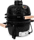 VONROC barbecue à charbon, 13 Pouces, 27 cm, 25 kg, Noir, Barbecue Kamado - Barbecue Portable Ø Surface de Cuisson