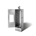 SMOKI Räuchertechnik fumoir, 120 cm, Argent, Smoki isolé avec fenêtre en acier aluminisé
