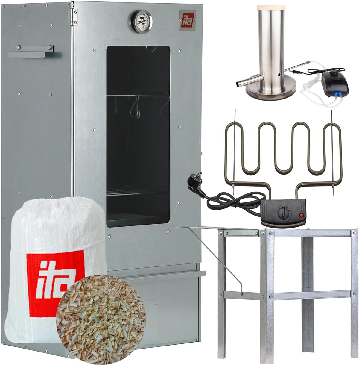 ITA groupe électrogène, 81 cm de hauteur, 29 cm de profondeur, 40 cm de largeur, 81 cm, Acier inoxydable (résistant à la corrosion, durable, facile à